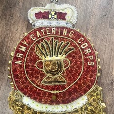 Military Badge Funeral Tribute
